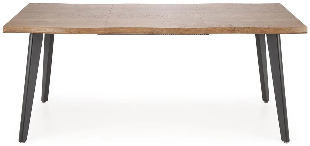 Jackson Ανοιγόμενη Τραπεζαρία Καφέ / Μαύρο 150-210x90x75