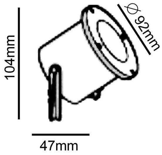 ΣΠΟΤ ΚΗΠΟΥ ΓΚΡΙ GU10  RAL7016M - BT9013AGDS