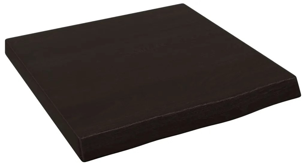 vidaXL Ράφι Τοίχου Σκούρο Καφέ 40x40x(2-4) εκ. Επεξ. Μασίφ Ξύλο Δρυός