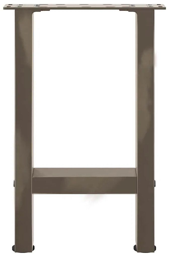 vidaXL Πόδια Τραπεζιού Σαλονιού 2 τεμ. Φυσικό Ατσάλι 38x(42-43) εκ. Ατσάλι