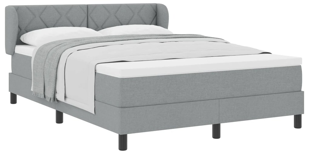 vidaXL Κρεβάτι Box Spring με στρώμα Λαχανί 160x200 εκ. Υφασμάτινο