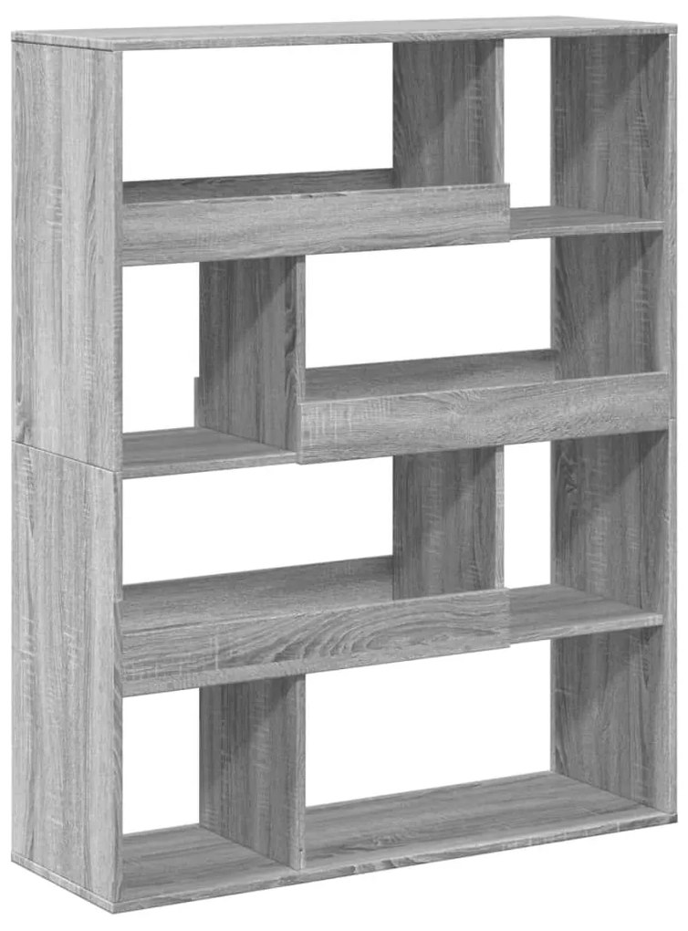Βιβλιοθήκη Γκρι Sonoma 100x33x125,5 εκ. από Επεξεργασμένο Ξύλο - Γκρι