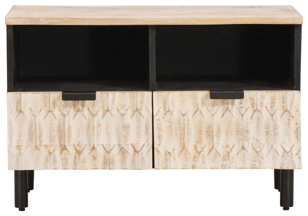 vidaXL Ντουλάπι TV Λευκό Φινίρισμα Καθαρισμού 70 x 33,5 x 46 εκ.