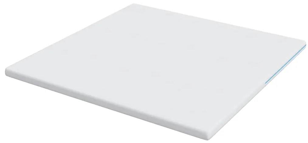 vidaXL Στρώμα επικάλυψης Λευκό 200 x 200 x 7 εκ. Υφασμα Jacquard