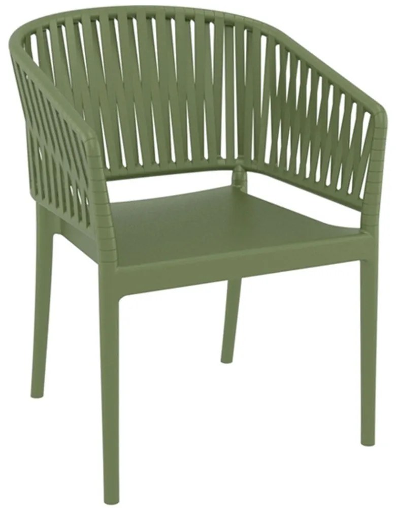 Πολυθρόνα Portofino 20.0874 58x58x80cm Olive Green