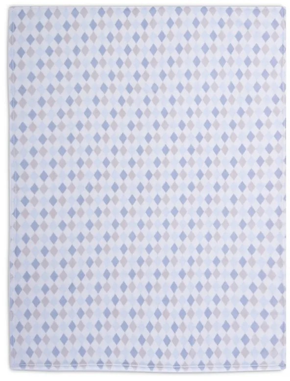 ΚΟΥΒΕΡΤΑ FLEECE ΠΟΛ.SWEET RHOMBUS 110X150 - 110X150 - BLUE 5205495590172