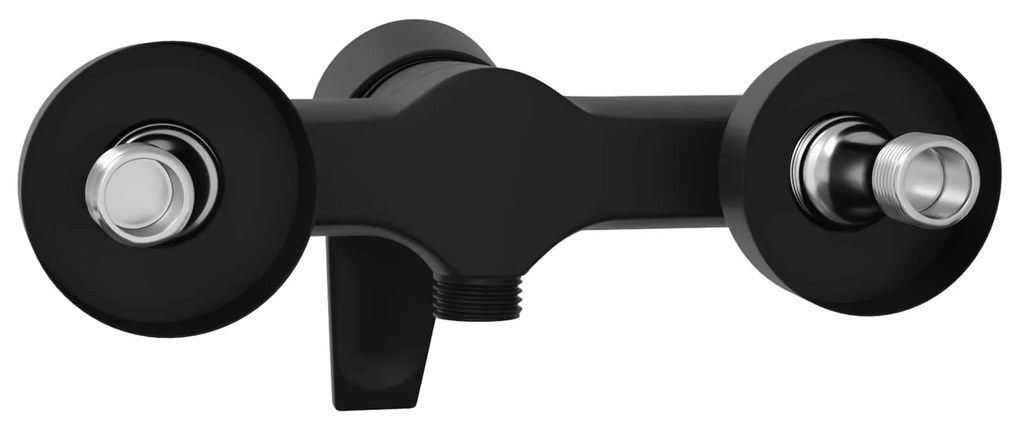 vidaXL Μίξερ ντους Μαύρο G 1 / 2 ίντσες Ορείχαλκος