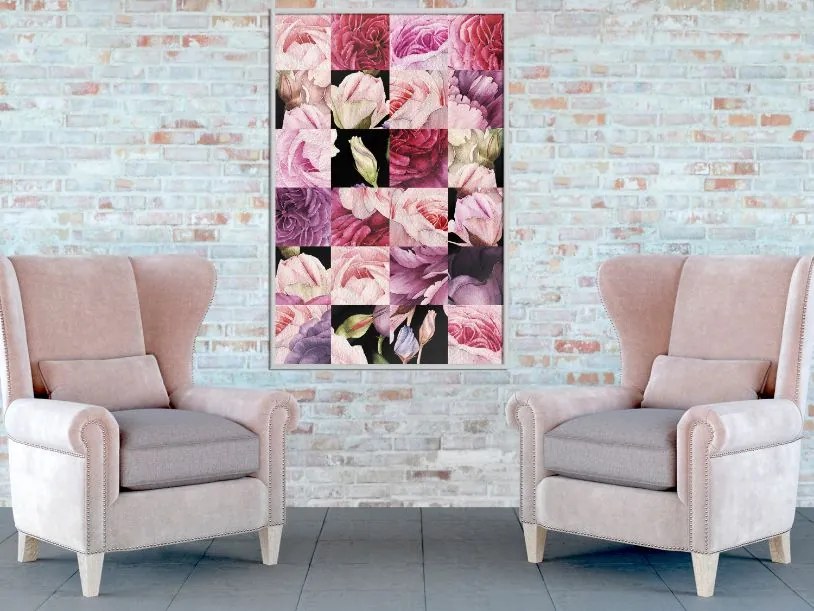 Αφίσα - Floral Jigsaw - 20x30 - Χρυσό - Χωρίς πασπαρτού