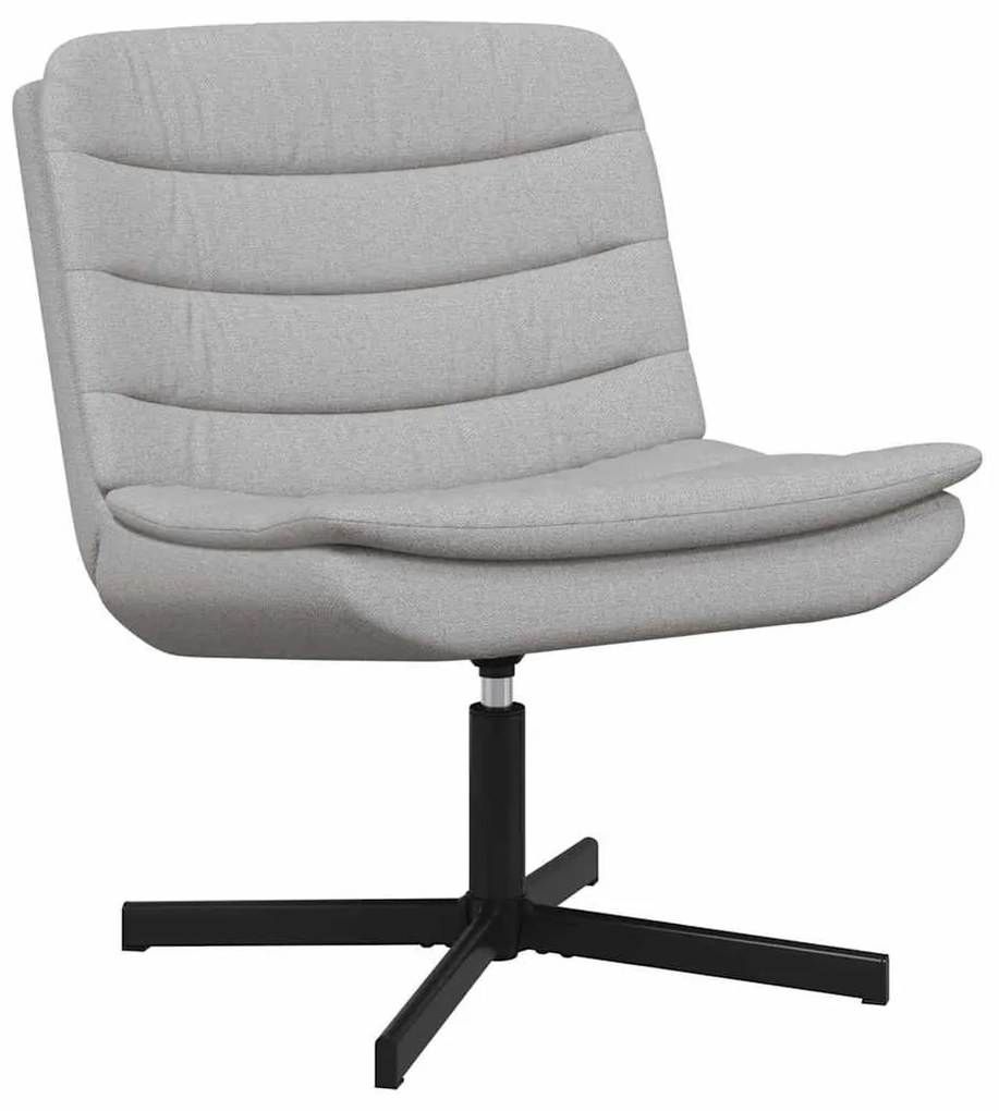vidaXL Περιστρεφόμενη καρέκλα Σκούρο γκρι 63 x 75 x 76 εκ ύφασμα
