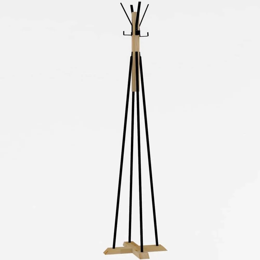 Καλόγερος Foley 495SSE2401 41x160cm Oak-Black Hanah Home Particle Board, Melamine