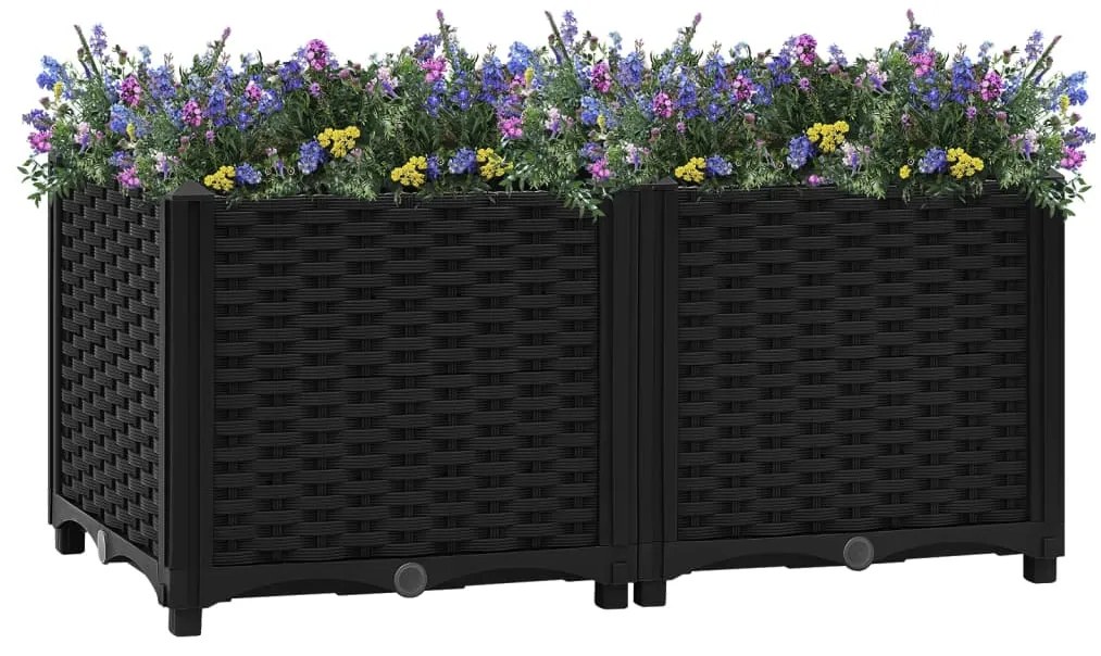 vidaXL Ζαρντινιέρα 80 x 40 x 38 εκ. από Πολυπροπυλένιο