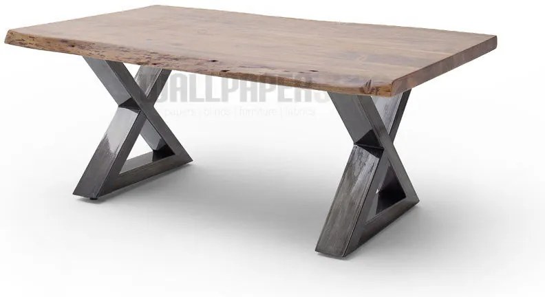Τραπεζάκι Σαλονιού Καφέ Ακακία 110x70x45