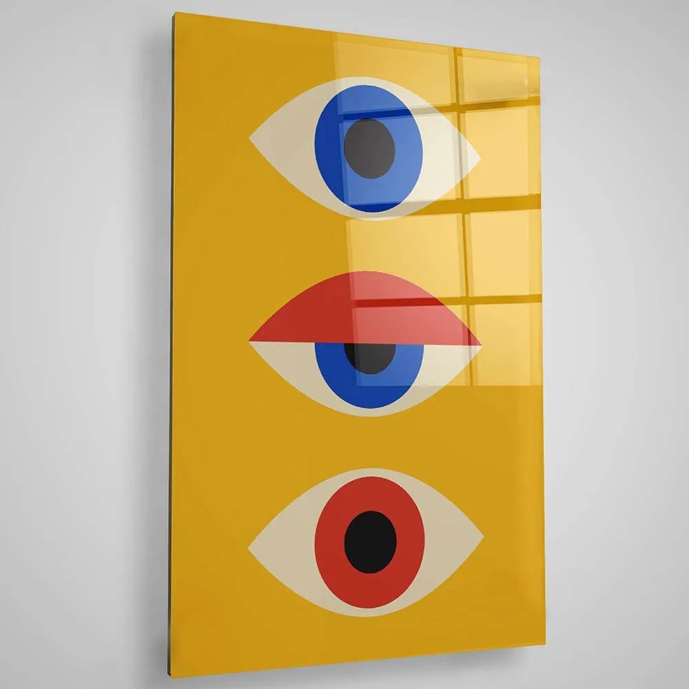 Πίνακας Γυάλινος 401MGN3527 70x100cm Multi Wallity Κάθετοι Glass
