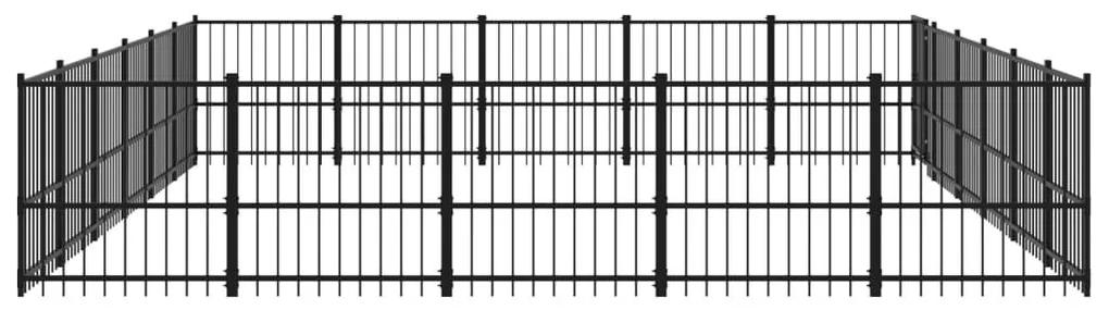 Κλουβί Σκύλου Εξωτερικού Χώρου 28,23 μ² από Ατσάλι - Μαύρο