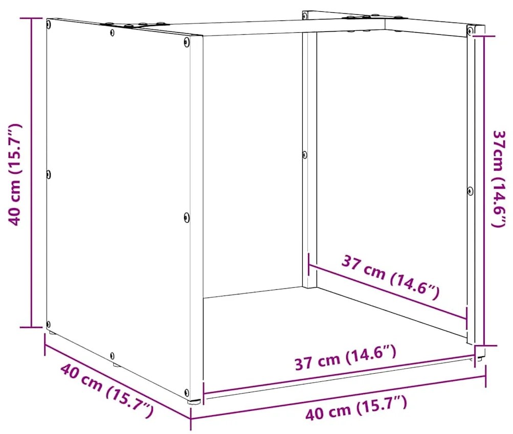 ΡΑΦΙ ΚΑΥΣΟΞΥΛΩΝ 40X40X40 ΕΚ. ΧΑΛΥΒΑΣ ΨΥΧΡΗΣ ΕΛΑΣΗΣ 864240