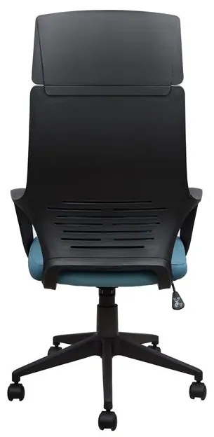 ΚΑΡΕΚΛΑ ΓΡΑΦΕΙΟΥ ANIVIA HM1054.06 ΓΚΡΙ ΣΙΕΛ &amp; ΠΟΔΙ ΜΑΥΡΟ 64x61x126 εκ.