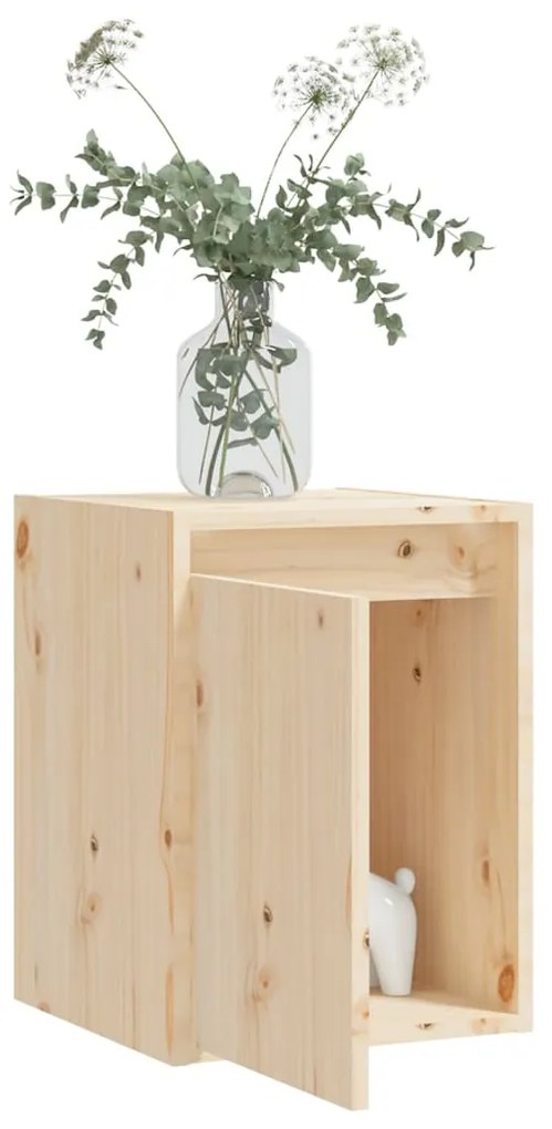 vidaXL Ντουλάπι Τοίχου 30 x 30 x 40 εκ. από Μασίφ Ξύλο Πεύκου