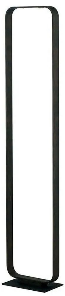 Φωτιστικό Δαπέδου Moca LED-MOKA-PTC 2x8W Led 22x114cm Black Luce Ambiente Design Aluminium