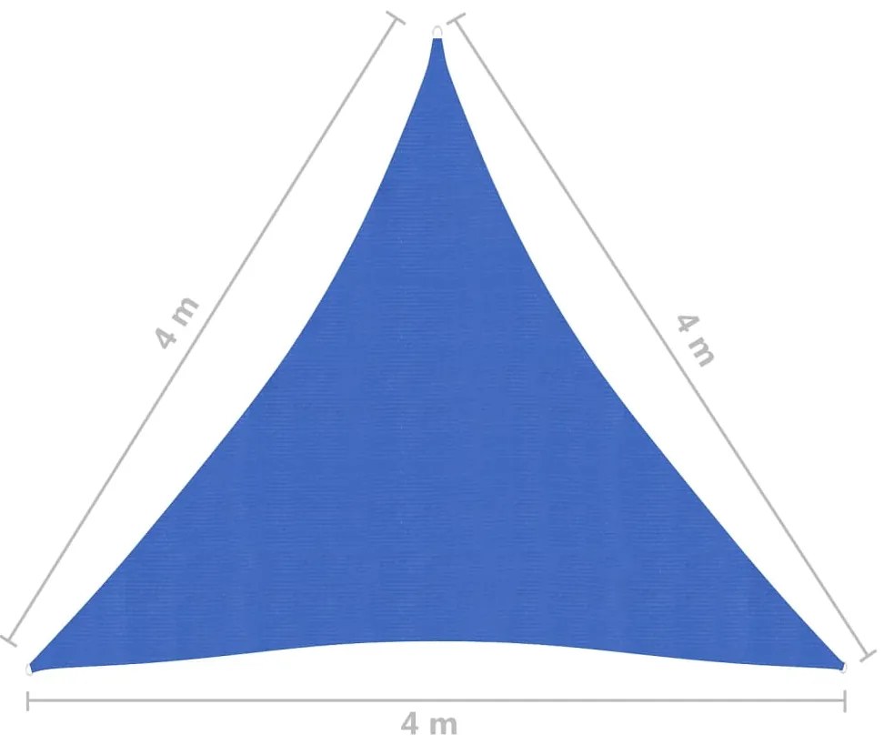 vidaXL Πανί Σκίασης Μπλε 4 x 4 x 4 μ. 160 γρ./μ² από HDPE