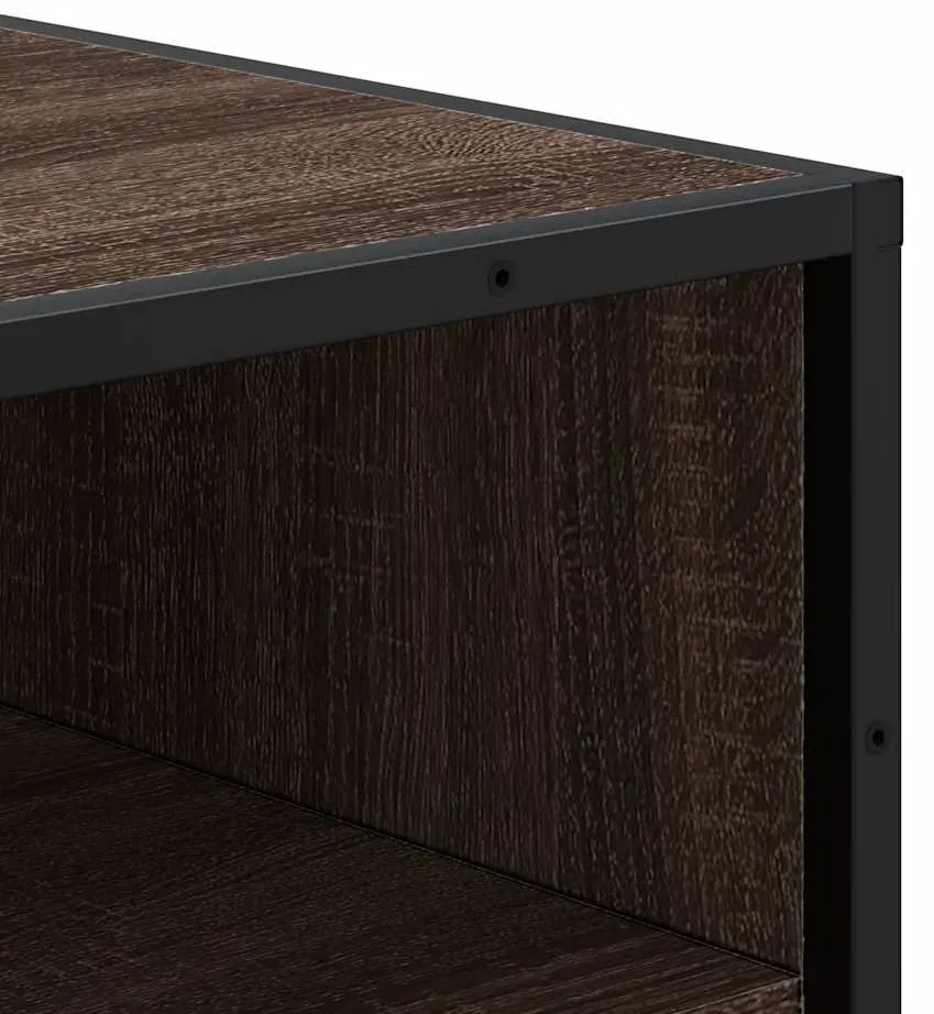 vidaXL Ράφι παπουτσιών καφέ δρυς 48x38x97,5 cm Κατασκευασμένο ξύλο