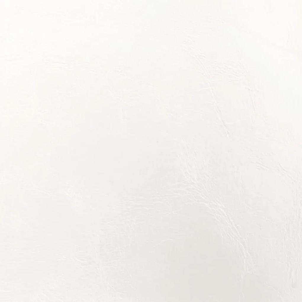 Πολυθρόνα Μπάρελ Λευκή από Συνθετικό Δέρμα - Λευκό