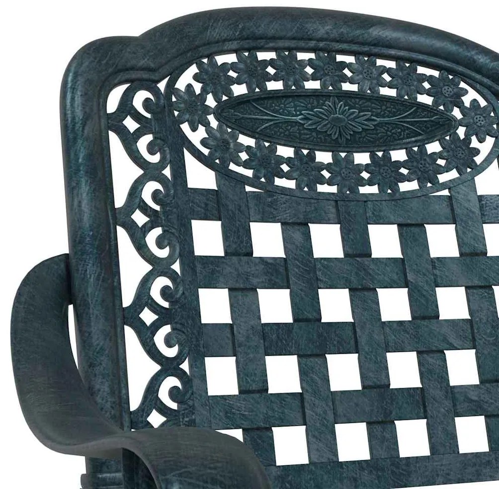 vidaXL Καρέκλα Κήπου 2 pcs Πράσινο 55 x 56.5 x 91εκ Αλουμίνιο