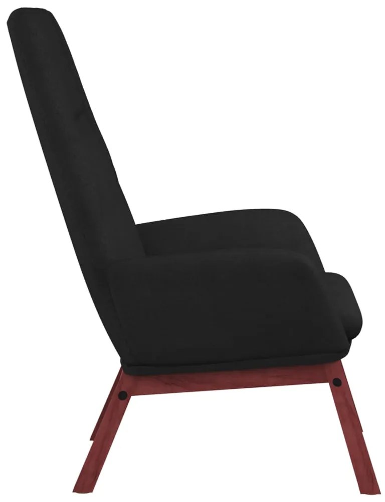 vidaXL Πολυθρόνα Relax Μαύρη Υφασμάτινη