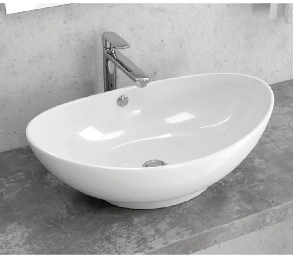 Karag LT 3076 Νιπτήρας Επικαθήμενος Λευκό Πορσελάνη