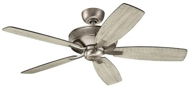 Ανεμιστήρας Οροφής 66,3W Ασημί Πτερύγια Λευκή Καρυδιά Τηλεχειριστήριο Monarch II KLF-MONARCH2-52-BAP Elstead Lighting-KLF-MONARC KLF-MONARCH2-52-BAP