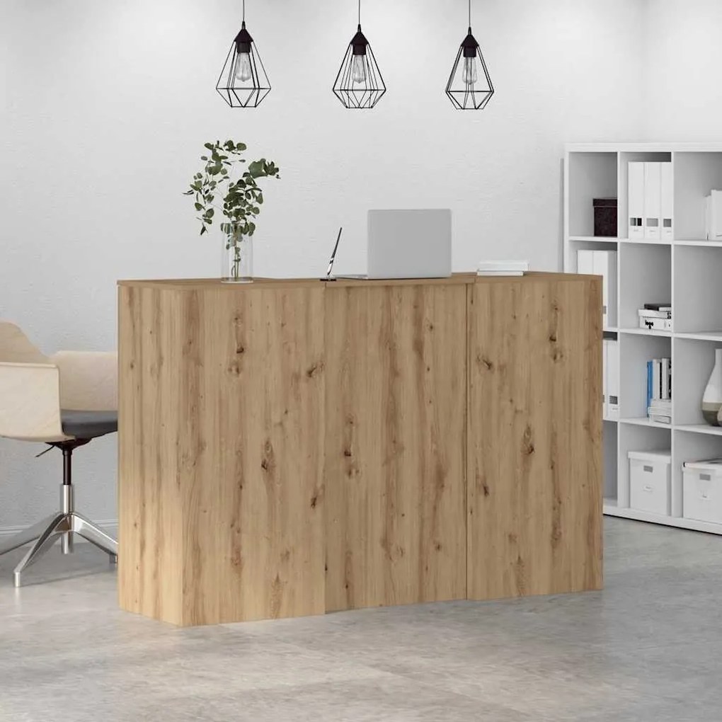 vidaXL Γραφείο υποδοχής 155x50x103,5 εκ. Επεξεργασμένο Ξύλο