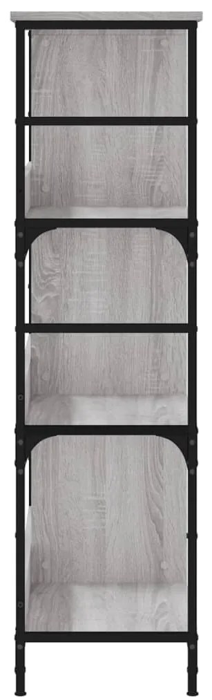 vidaXL Βιβλιοθήκη Γκρι Sonoma 78,5x33x117,5 εκ. Επεξεργασμένο Ξύλο