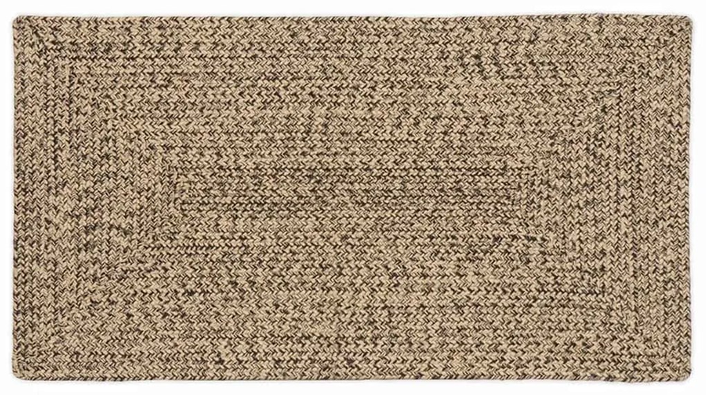 Χαλί Φυσικό και μαύρο 60 x 110 cm Γιούτα