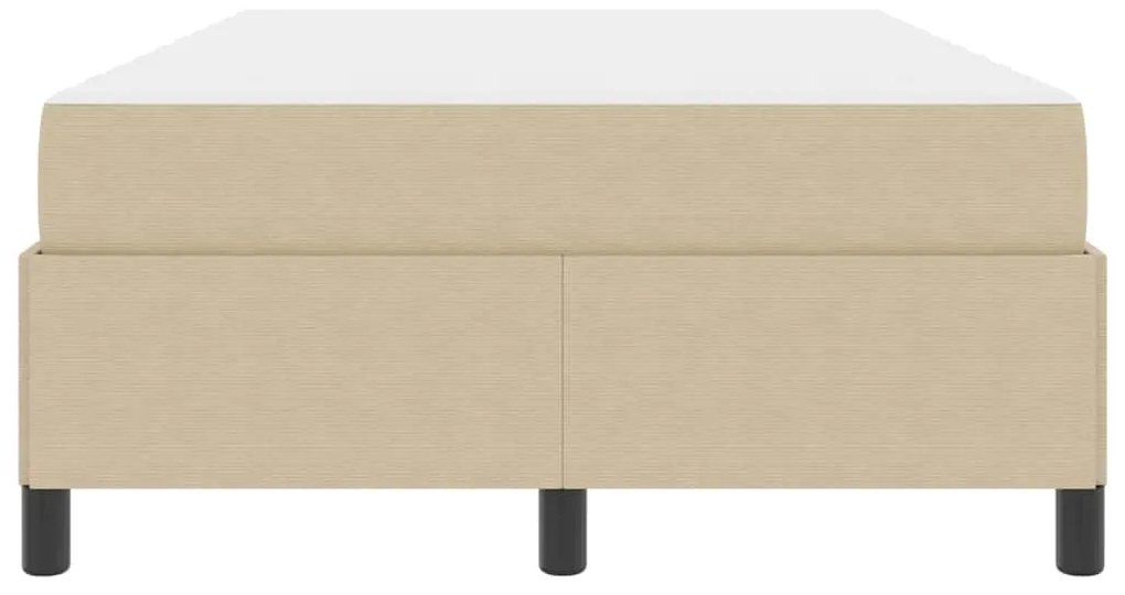 vidaXL Σκελετός Κρεβατιού Ανοιχτό Πράσινο Γκρι 120 x 190 cm ύφασμα