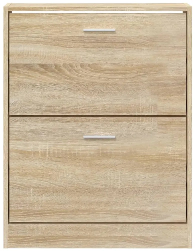 vidaXL Παπουτσοθήκη Χρώμα Δρυός 59x17x81 εκ. από Επεξεργασμένο Ξύλο