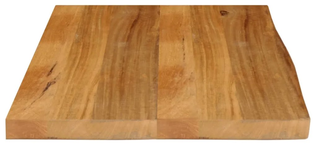 vidaXL Επιφάνεια Τραπεζιού 80x60x2,5 εκ. Live Edge Μασίφ Ξύλο Μάνγκο