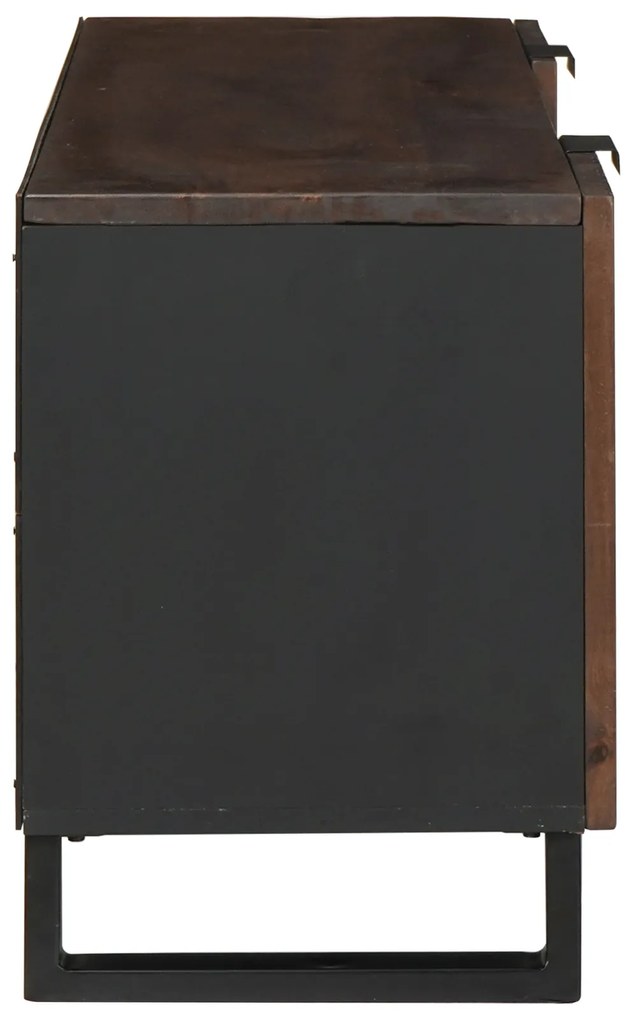 vidaXL Έπιπλο Τηλεόρασης 105x33.5x46 εκ. Μασίφ Ξύλο Μάνγκο