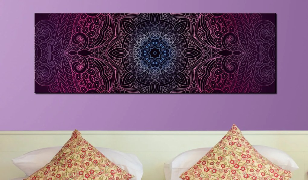 Πίνακας - Purple Mandala 135x45