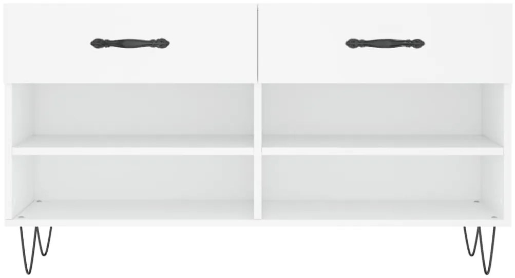 vidaXL Παπουτσοθήκη Λευκή 102 x 35 x 55 εκ. από Επεξεργασμένο Ξύλο