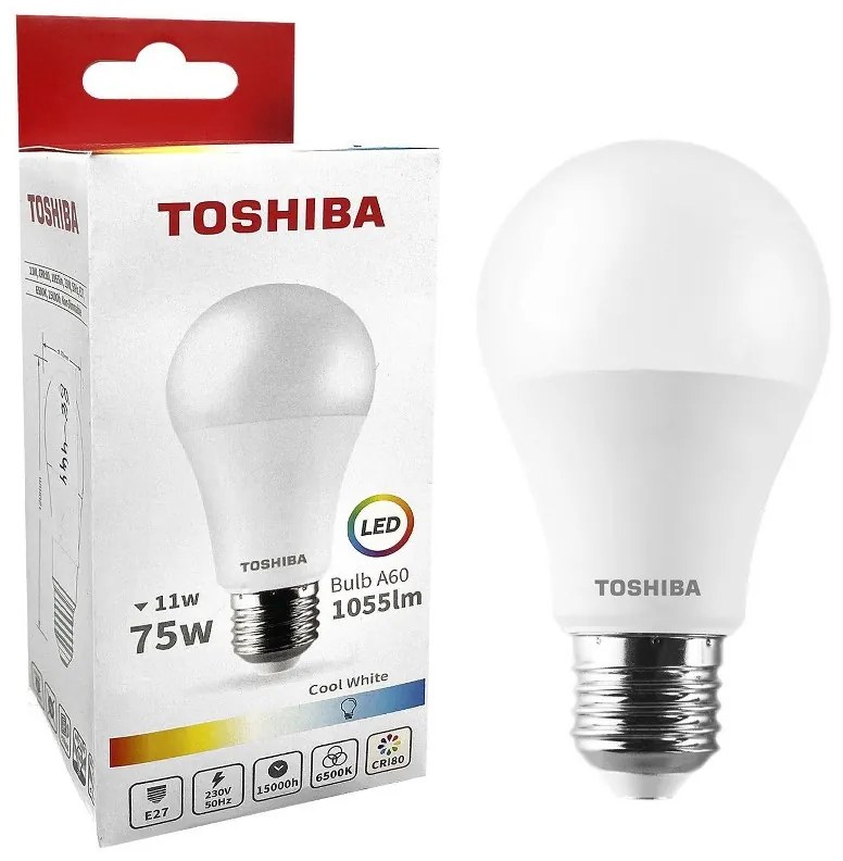 Λάμπα Led A60 11W E27 Ψυχρό Φως Toshiba 88-444