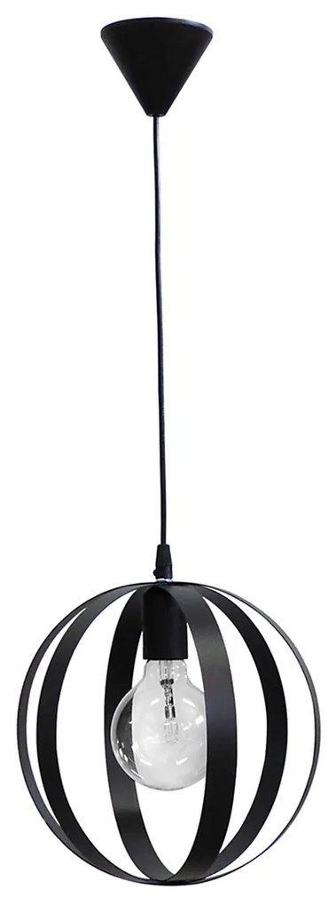 Φωτιστικό Οροφής Μονόφωτο Heronia Lama Black 34-0068