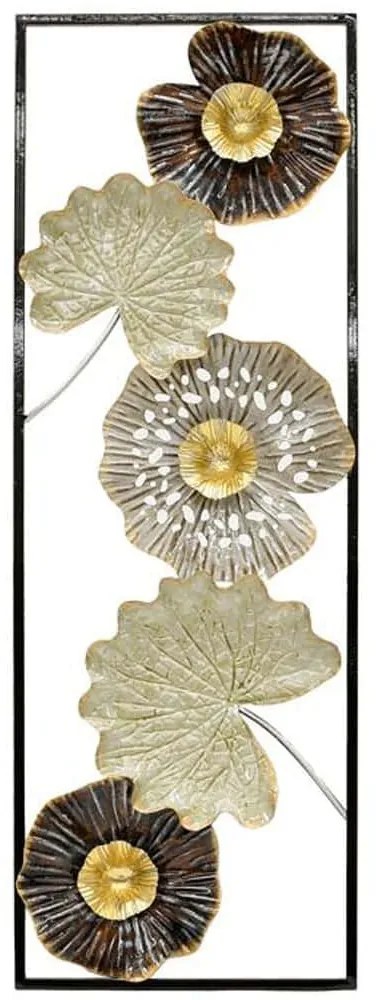 Διακοσμητικό Τοίχου Leafs 161-125-207 161-125-207 31x2x90cm Multi Μέταλλο