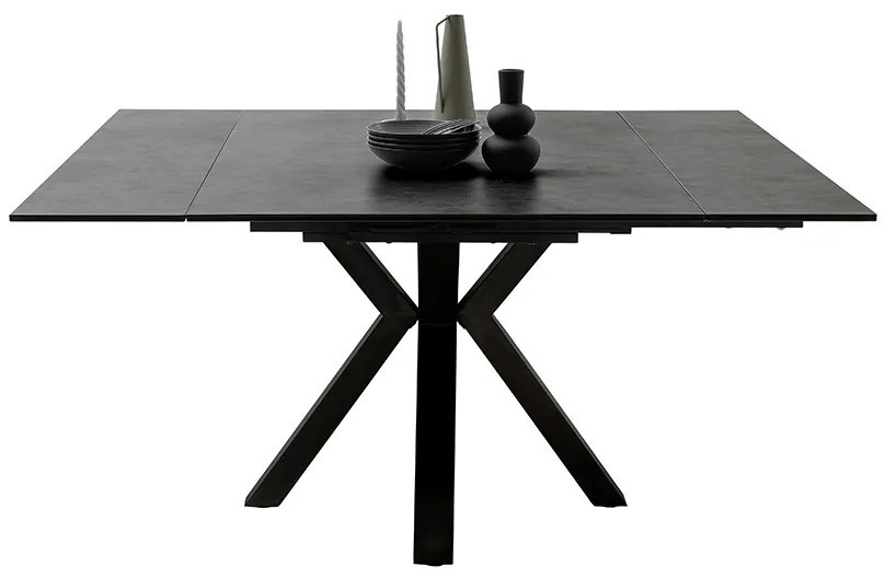 Bali Καρεκλα Relax Μαύρη + Υποπόδιο 83x86x102 cm