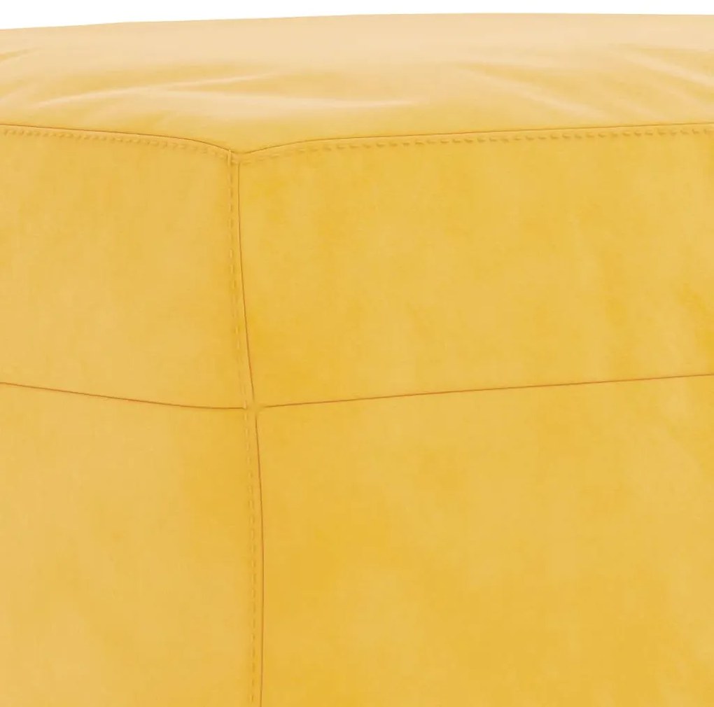 Πάγκος Κίτρινο 70 x 35 x 41 εκ. Βελούδινος 349403