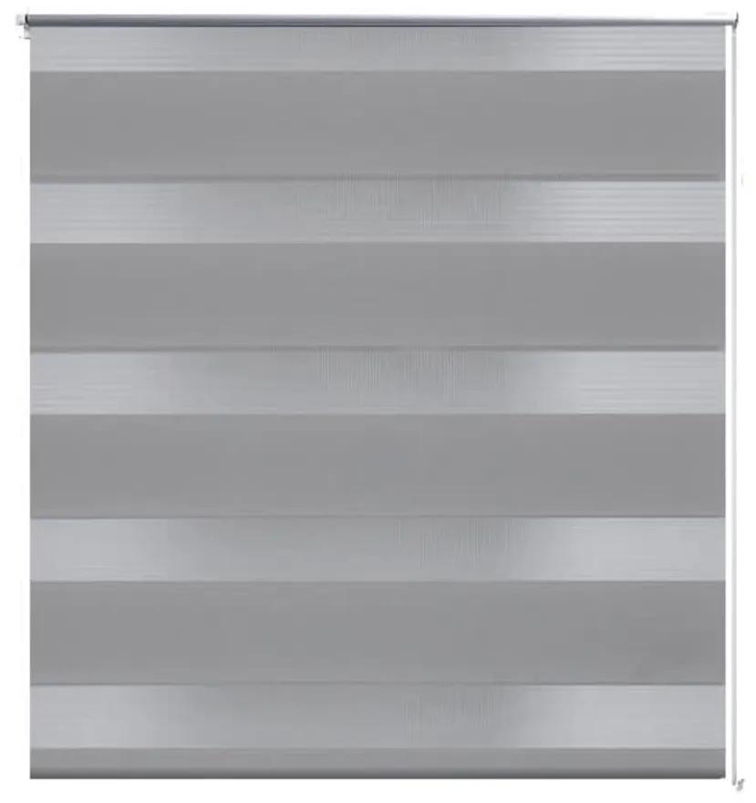 vidaXL Ρόλερ Zebra Γκρι 140 x 175cm
