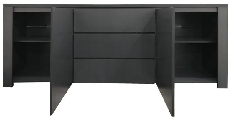 Μπουφές Kalya pakoworld σε ανθρακί απόχρωση 220x49x89.5εκ