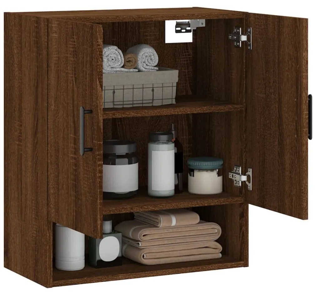 vidaXL Ντουλάπι Τοίχου Καφέ Δρυς 60x31x70 εκ. Επεξεργασμένο Ξύλο