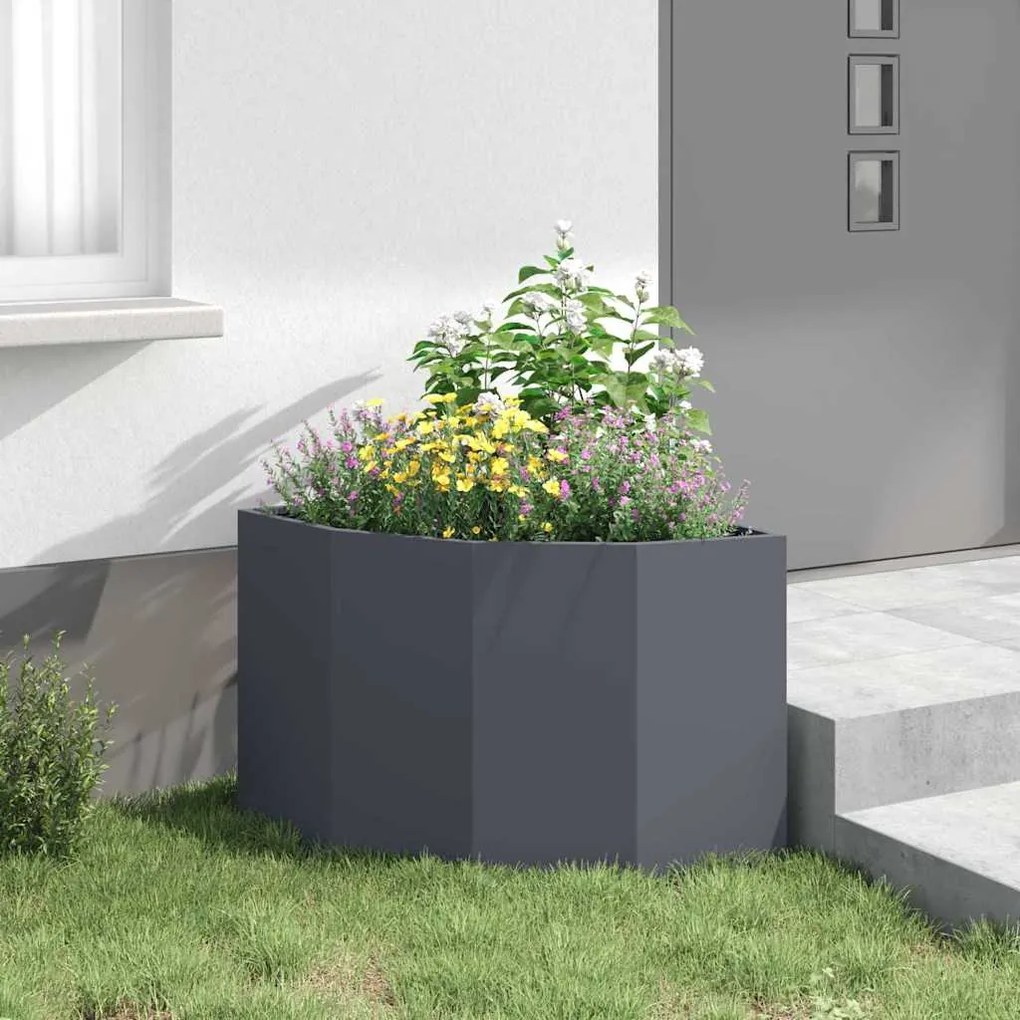 vidaXL Γωνιακό Ροδόδεντρο Ανθρακί 60 x 60 x 50 εκ Ατσάλι