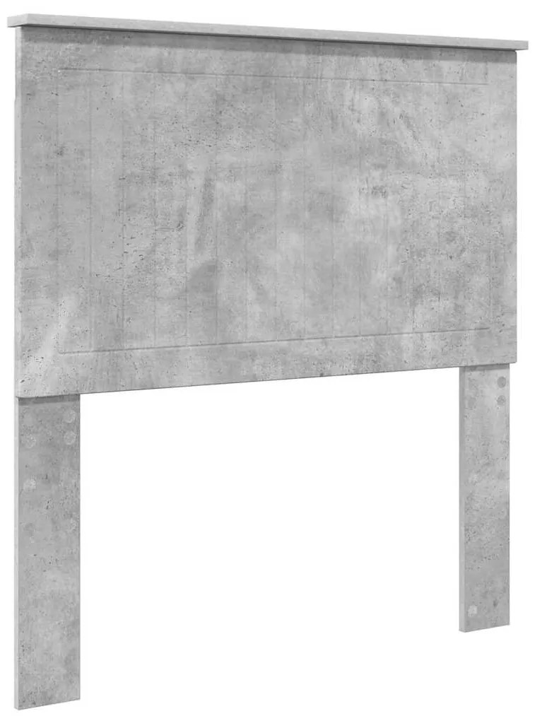 vidaXL Κεφαλάρι με κεφαλάρι Σκυρόδεμα Γκρι 90 cm Επεξεργασμένο ξύλο