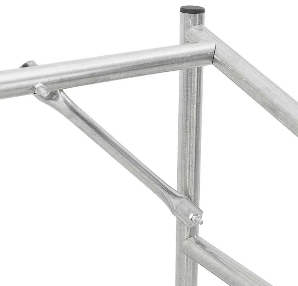 vidaxL Ράφι για καυσόξυλα με κάλυμμα βροχής 100,5x40,5x110,5 εκ. 4104936
