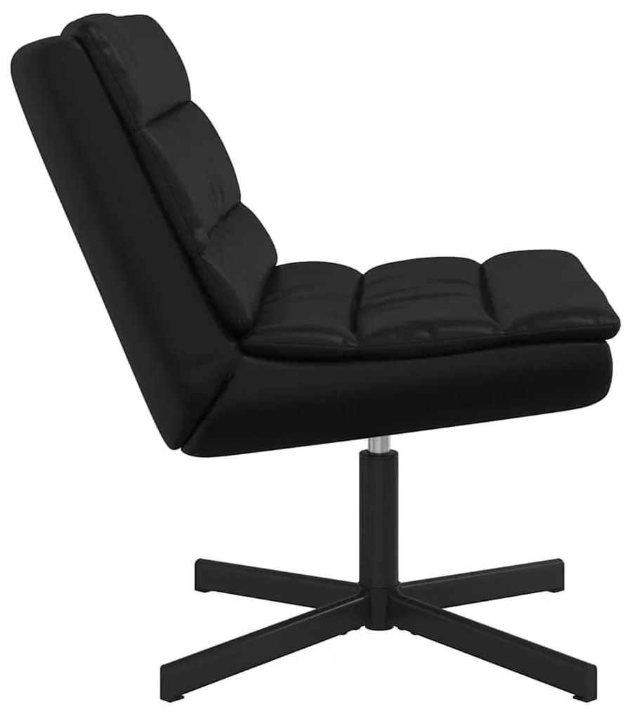 vidaXL Περιστρεφόμενη καρέκλα Μαύρο 63 x 75 x 76 εκ PU
